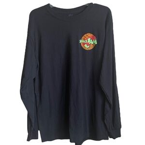Looney Toon's Space Jam Black Long Sleeve T-Shirt Unisex Large